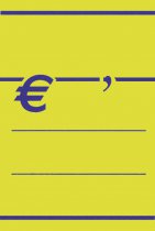 Segnaprezzi in Euro - carta fluorescente