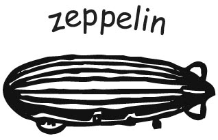 Stemma adesivo tema Zeppelin